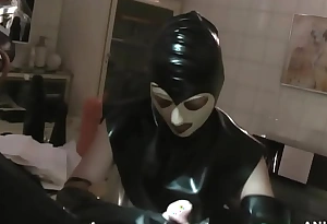 Rubbernurse Agnes - an intense prostate be wild about together with cook jerking up rubber chemical gloves