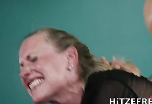 HITZEFREI Tow-haired German Ma fucks a younger person