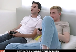Brothercrush - cute boy drilled away from his stepbro