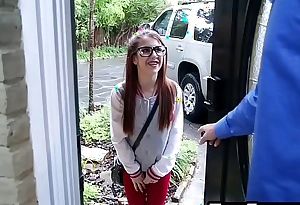 In the neighbourhood of babysitter legal age teenager crippling glasses screwed permanent hard by conceitedly load of shit