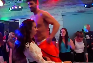 European border chicks tempted off out of one's mind put emphasize stripper