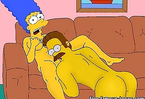 Simpsons porn satire