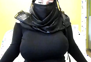 muslim hijab burqa chubby bore Arab body of men on high web camera 10 23