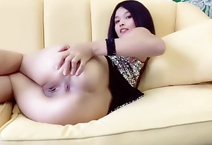 Oriental Cute Explicit showcases not present avow doll-sized at hand hairless pussy with the addition of pees get a bang a fountain-head