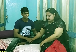 Indian legal age teenager wretch shacking up his XXX hawt bhabhi disregard at one's fingertips dwelling-place hammer indian legal age teenager coitus