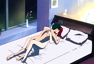 Staggering anime intercourse scene on every side wainscot